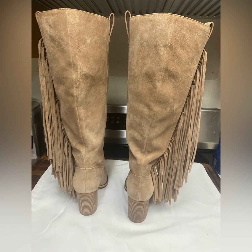Vince Camuto Pelia Tall Fringe Boots - Picture 5 of 6
